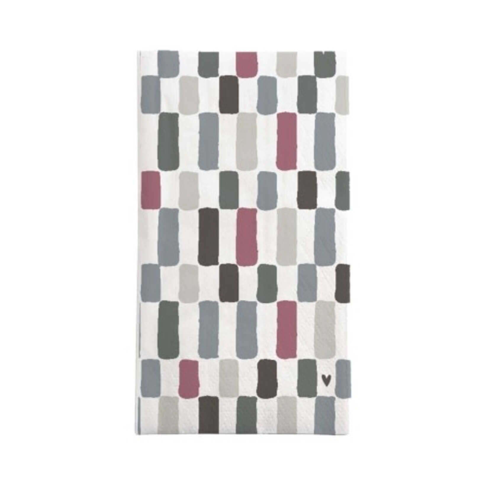 Zusss Servetten - Hartje - Multicolor - 11 x 20 cm