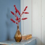 Kunstbloem - Tak bessen - Vilt - Rood - 50cm