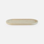 Dienblad/Plateau ovaal - Hout - Naturel - 24 x 12 x 1,5cm