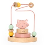 Kralenframe Mrs. Cat - FSC Hout/ijzerdraad - Roze - 11x8x15cm