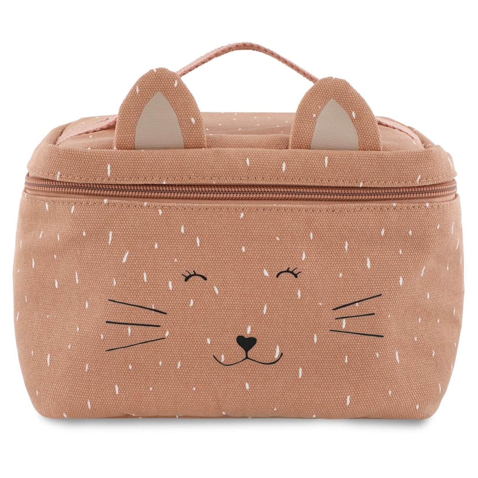 Lunchtas Mrs. Cat - Thermisch - Katoen/Peva - Roze - 21x14x14cm