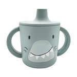 Tuitbeker Mr. Shark - Siliconen - Grijs - 12 x 7,5 x 10cm
