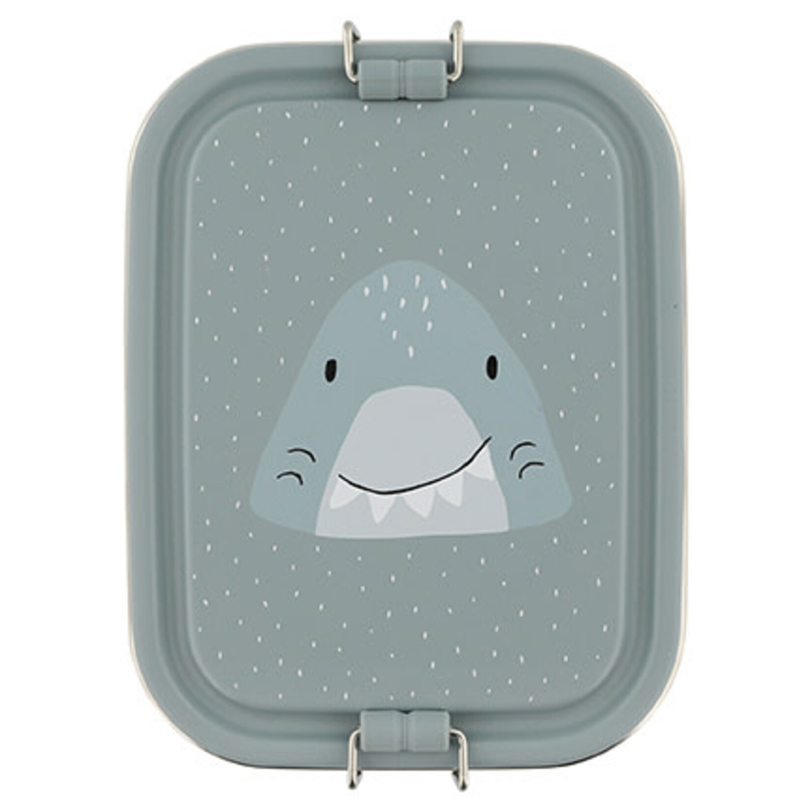 Brooddoos Mr. Shark - RVS - Grijs - 17x13x6cm