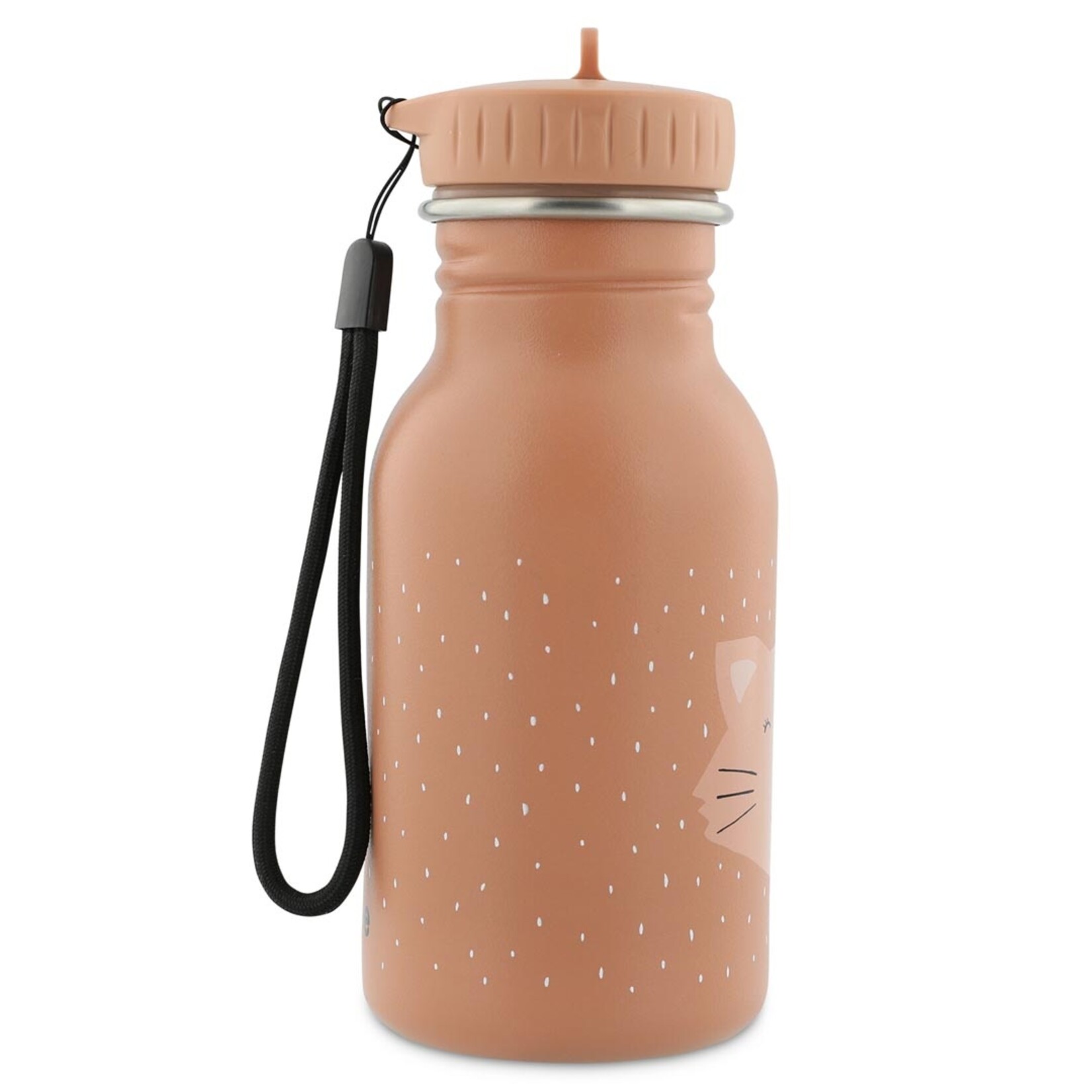 Drinkfles Mrs. Cat - RVS/Polyester - Roze - 350ml