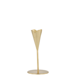 Zusss Kandelaar hartje - Metaal - Goud - (S) 14x7cm