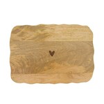 Zusss Plank - Hartje - Hout - Naturel - 28x30x2cm