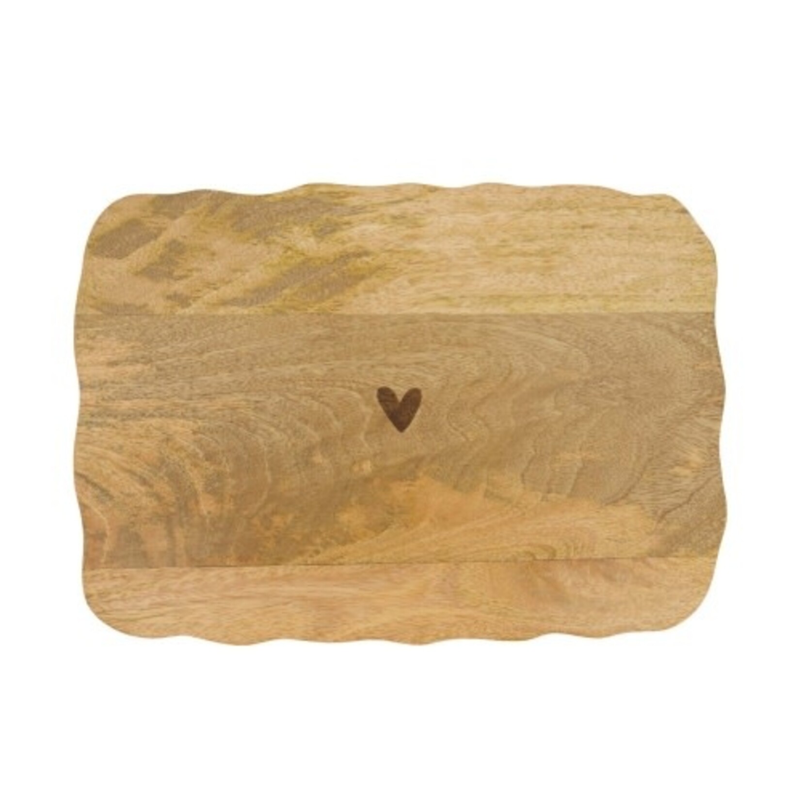 Zusss Plank - Hartje - Hout - Naturel - 28x30x2cm