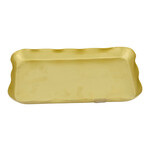 Zusss Servethouder rechthoek - Metaal - Goud - 23x14cm
