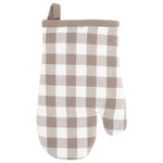 Ovenwant GINGHAM - 100% katoen - Taupe - 28x18cm