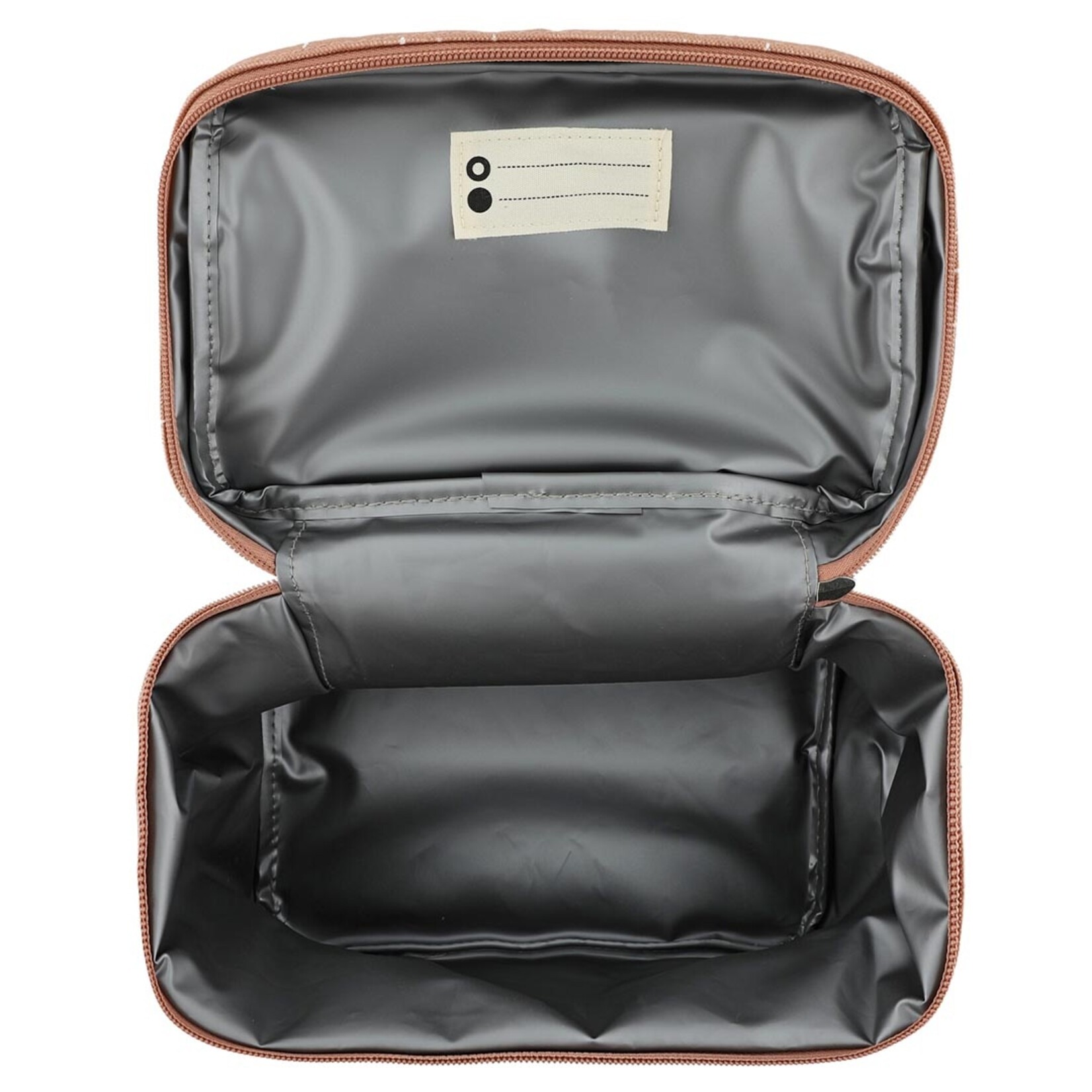 Lunchtas Mrs. Cat - Thermisch - Katoen/Peva - Roze - 21x14x14cm