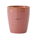 Zusss Mok (koffie) - "Smile" - Burgundy - Ø7,5x8,5cm