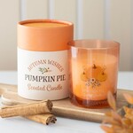Kaars in doosje - "Pumpkin Pie " - Glas - Ø9 x 8cm - Pompoentaart