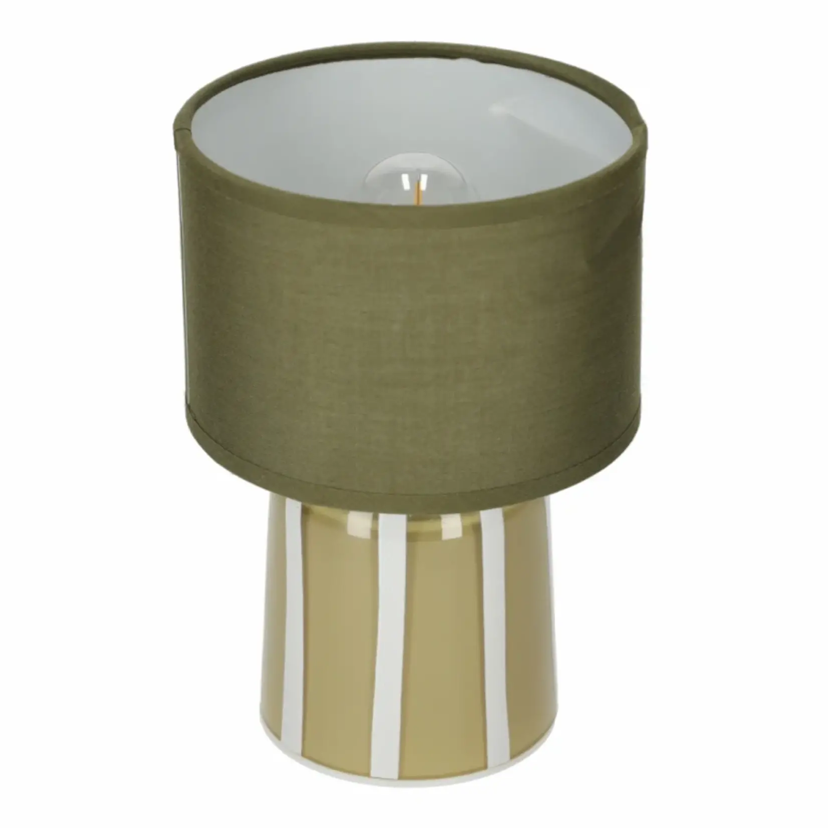 Tafellamp LILY - LED - Polyster/Glas - Groen -  Ø13 x 20,5 cm