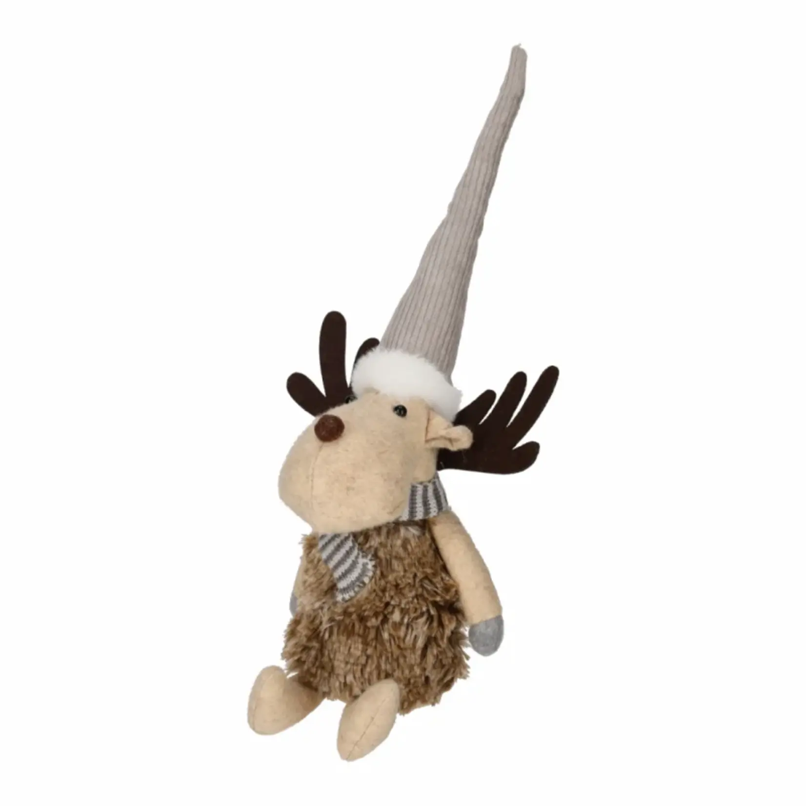 Rendier SVEN - Polyester - Grijs - (L)  17,5 x 15 x 39 cm