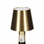 Bottle light LED - Zink - Goud - Ø11 x 14,5cm