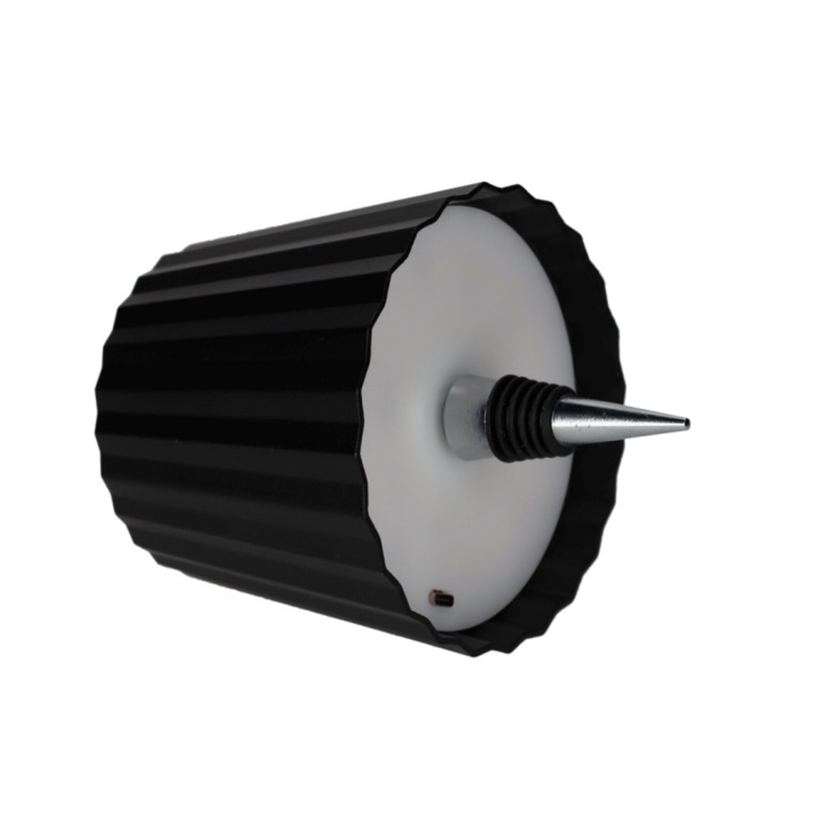 Bottle light Ribbel - LED - Aluminium - Zwart - Ø11 x 14,5cm