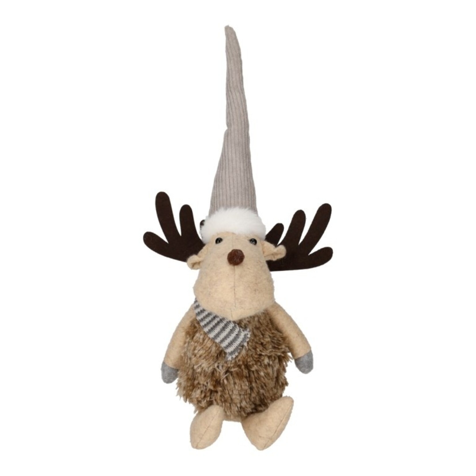 Rendier SVEN - Polyester - Grijs - (L)  17,5 x 15 x 39 cm