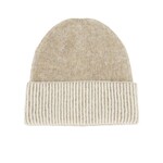 Zusss Muts gebreid met tipping - Acryl/Polyester/Elasthan - Taupe