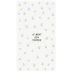 Zusss Servetten - "Je bent een topper" - Wit/Blauw - 11 x 20 cm