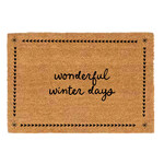 Zusss Deurmat - "Wonderful winter days" - Kokos - 60x40cm