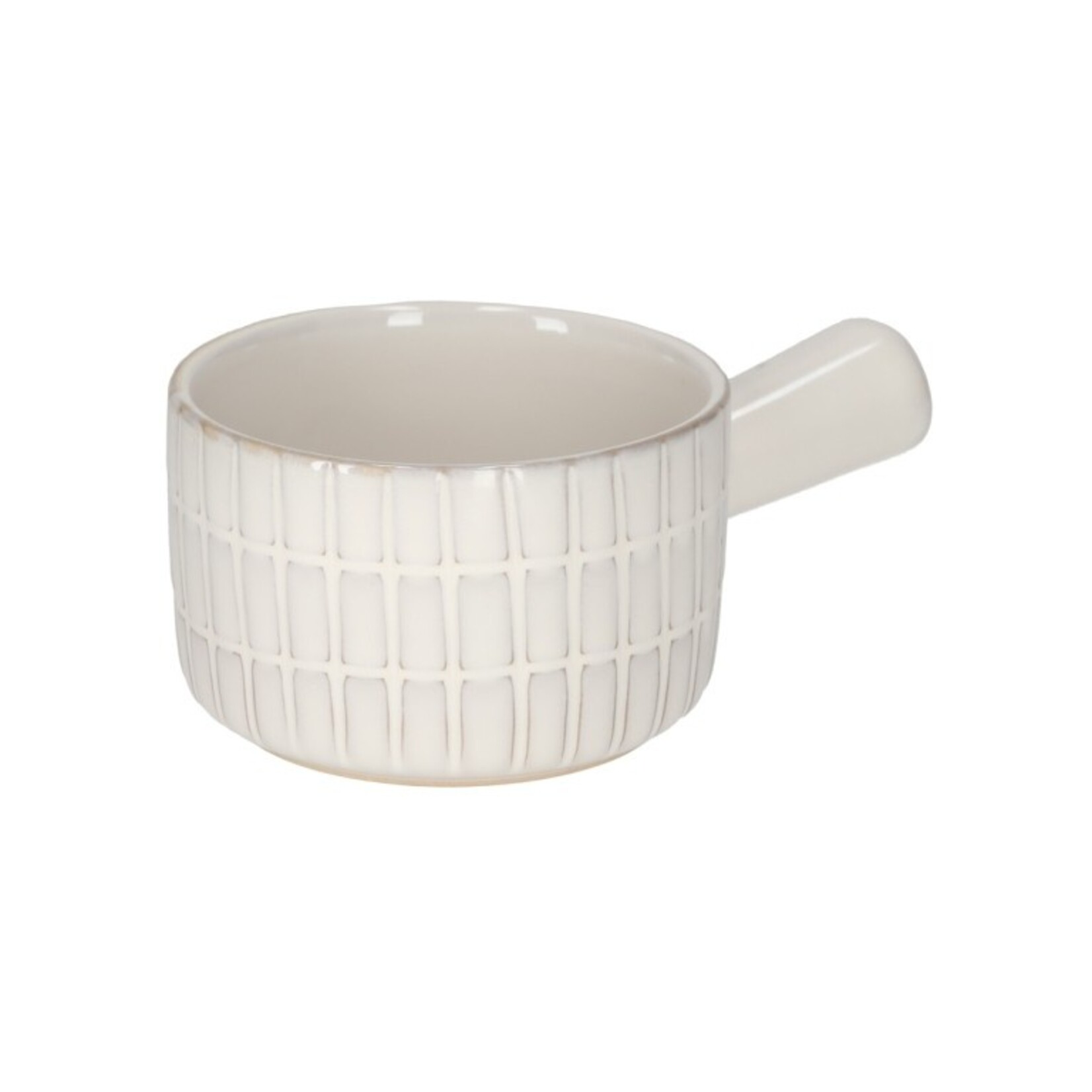 Fondue setje - Keramiek - Wit - 17,5 x 12 x 14,5 cm