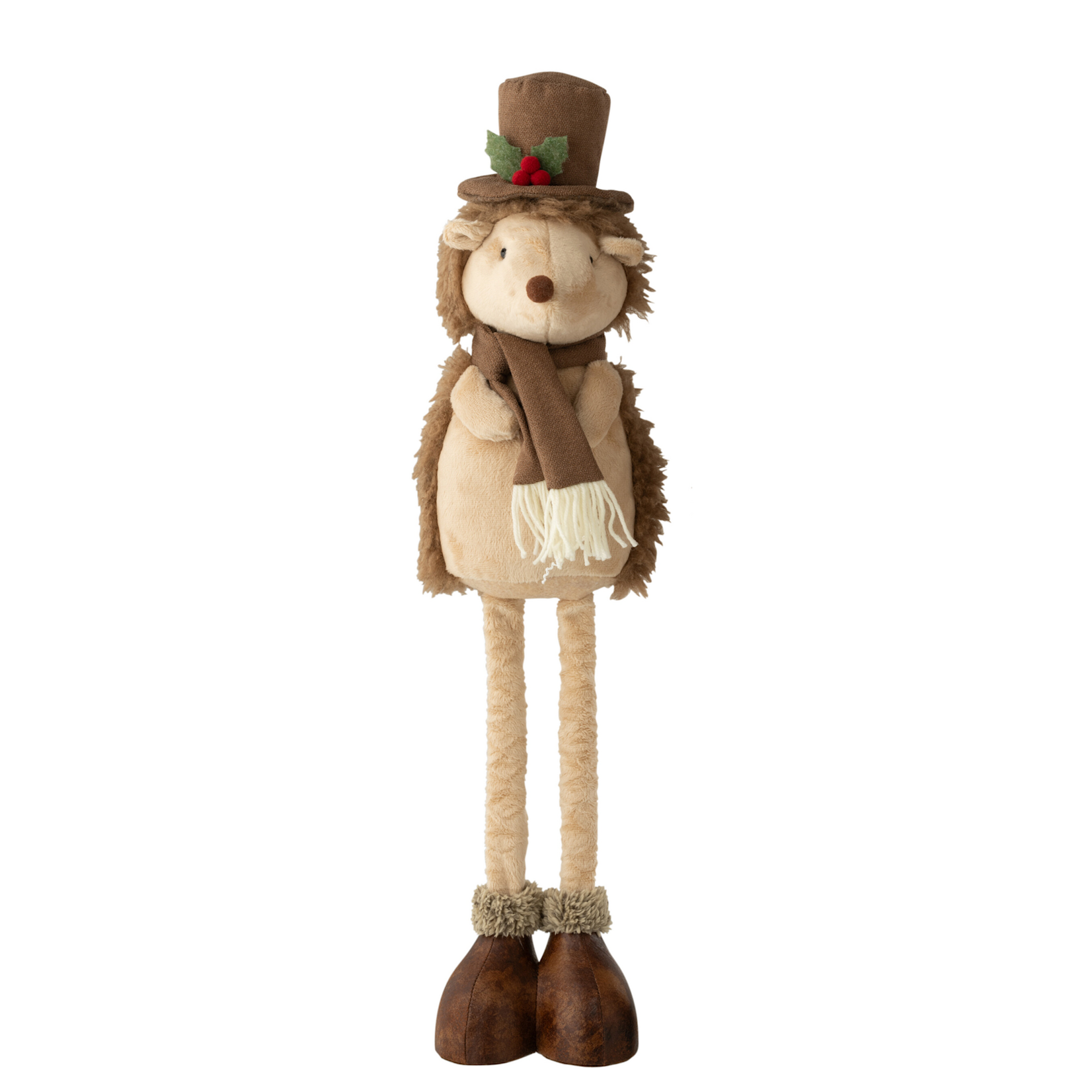 Egel met hoge hoed - Staand (uitrekbaar) - Stof - Beige/Bruin - (S) 84cm