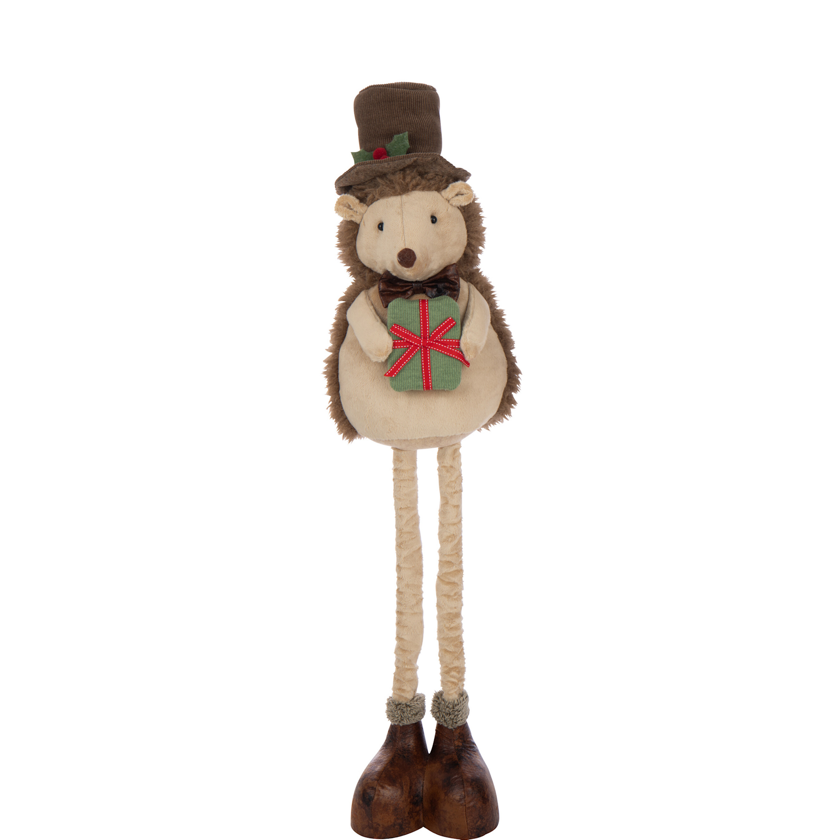 Egel met cadeau - Staand (uitrekbaar) - Stof - Beige/Bruin - (L) 109cm