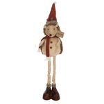 Egel met Welcome bord - Staand (uitrekbaar) - Stof - Beige/Rood - (L) 109cm