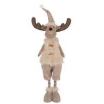 Eland met puntmuts - Staand (uitrekbaar) - Stof - Ecru/Beige/Bruin - 87cm