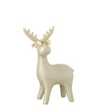 Rendier met bril - Porselein - Goud - (S) 14 x 6 x 20,5cm