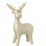 Rendier met bril - Porselein - Goud - (L) 17 x 8 x 25,5cm