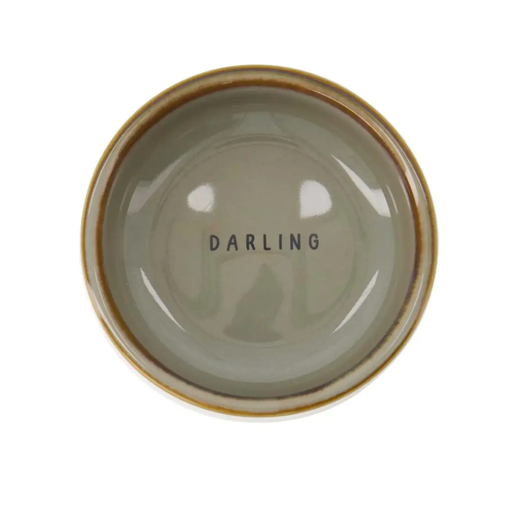 Zusss Dipschaaltje - "Darling" - Grijsblauw - ∅8x3cm