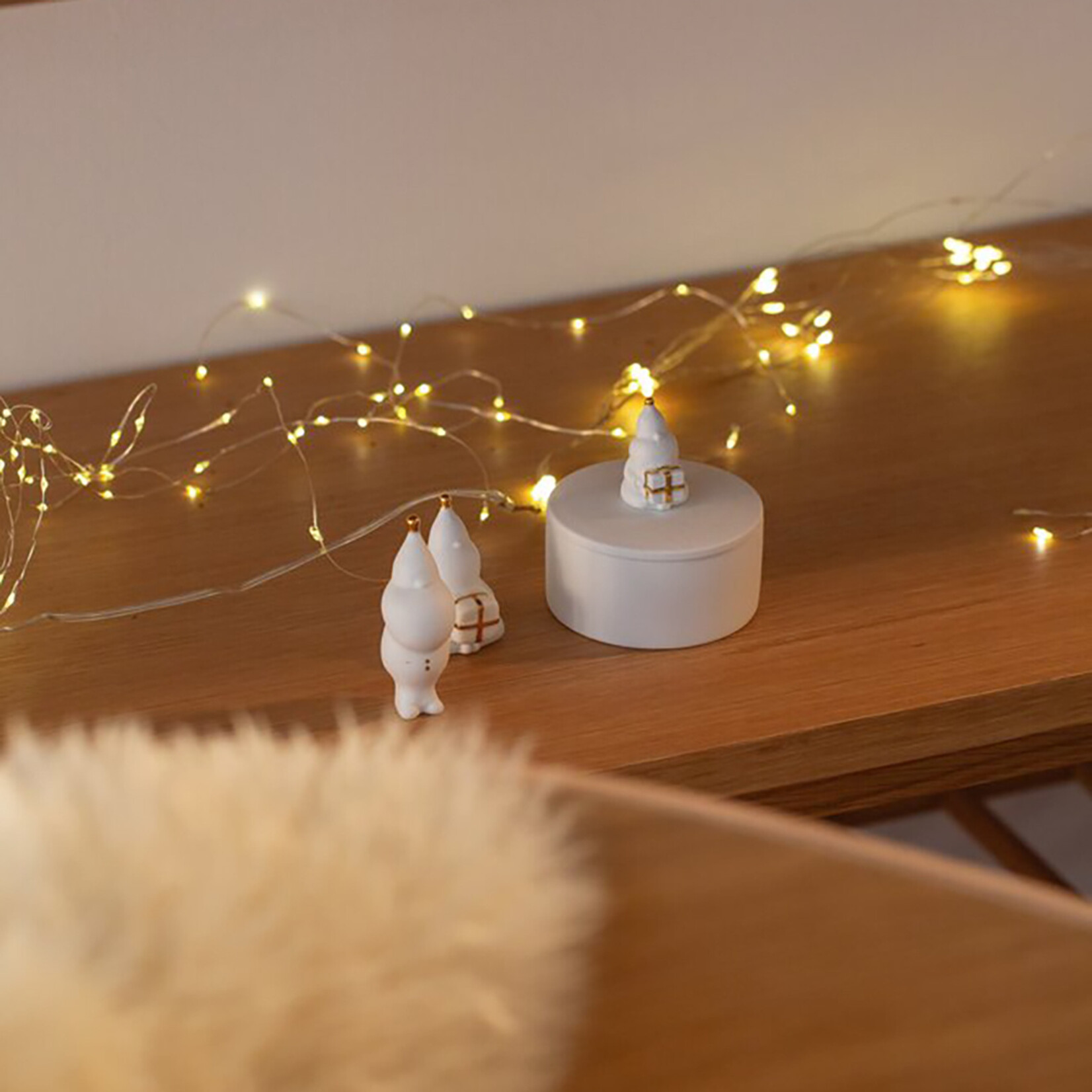 Räder Kerstman - Porselein - Wit - 2,5 x 2,5 x 7,5cm