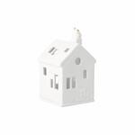 Räder Theelichthuis - "Santa's voeten" - Porselein - Wit - 13cm hoog