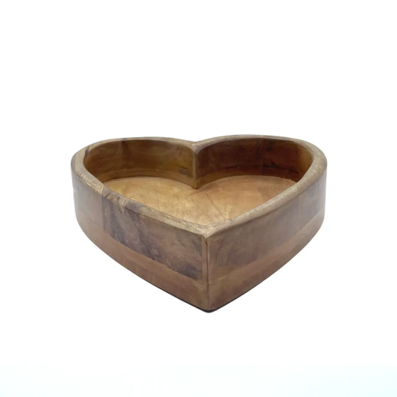 Kom Hartvorm - Mangohout - Bruin - 28 x 28 x 6 cm