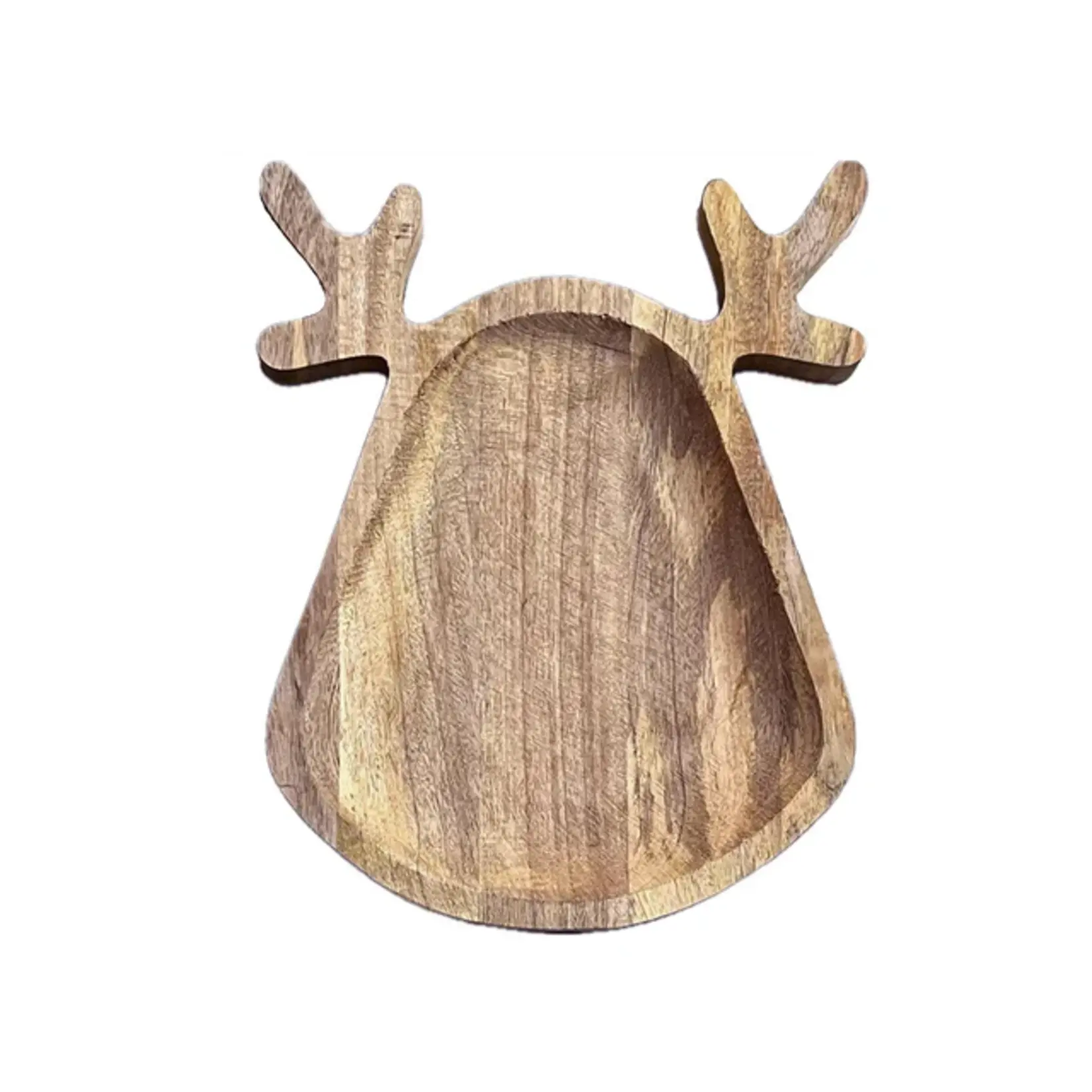 Schaal RENDIER - Mangohout - Bruin - 30x40x2cm