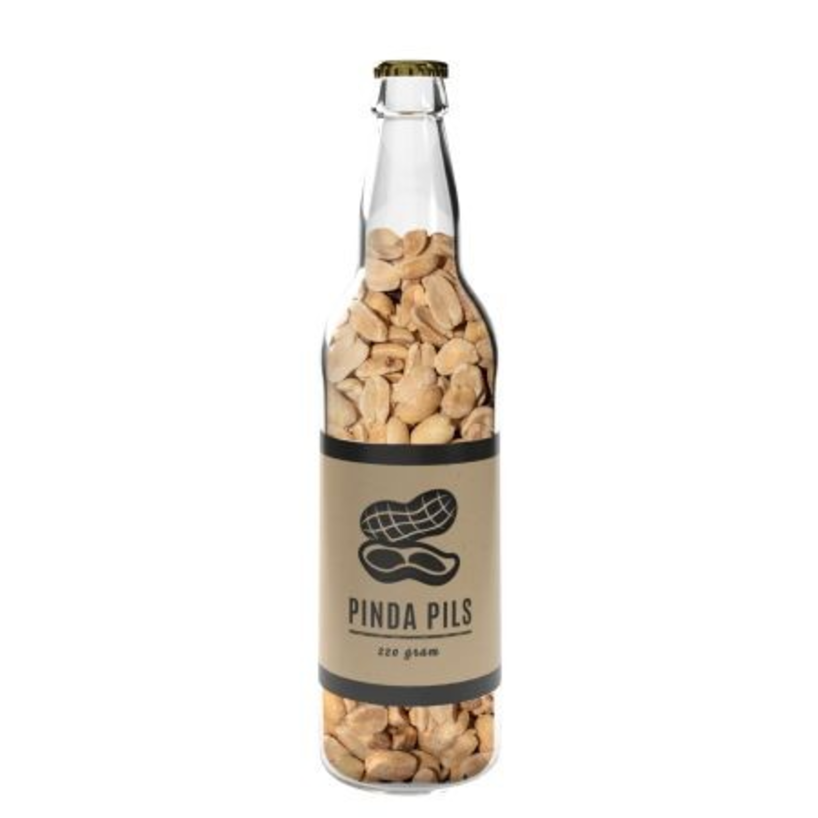 1-flesje Gezouten Pinda's - "ROBUUST Pinda pils" - 33cl
