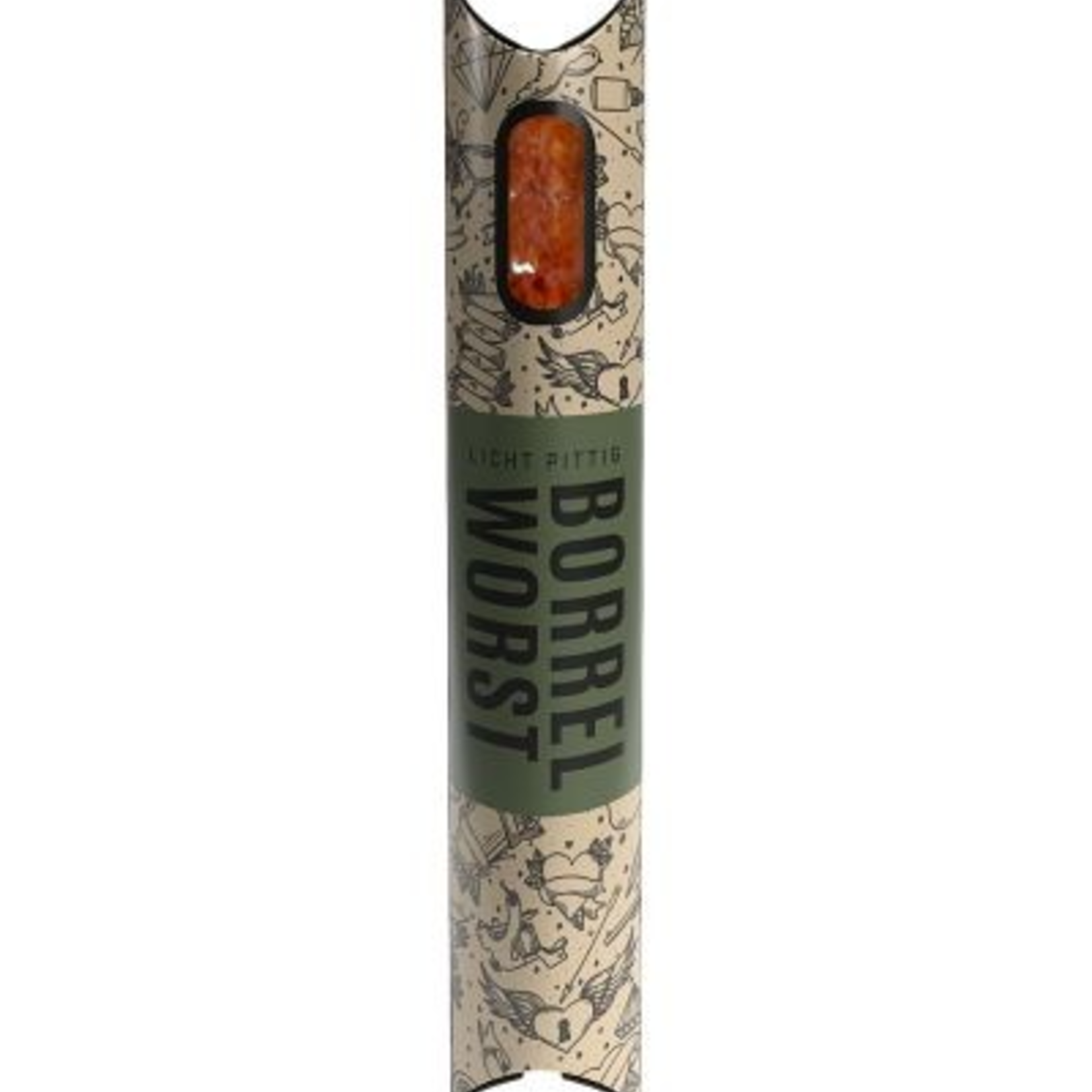 Borrelworst ROBUUST - Licht pittig - 80gr