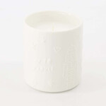 Zusss Geurkaars "Time to sparkle" - Keramiek - Wit - Ø8,2 x 9,4cm