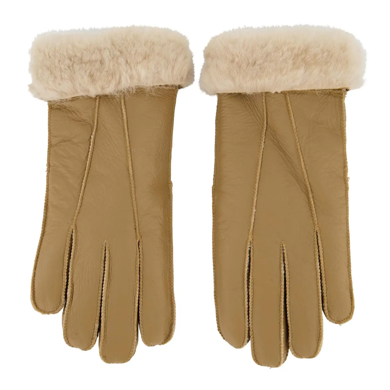 Zusss Handschoenen met zachte binnenkant - 100% leer - Bruin
