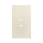 Servetten "Vier het leven samen" - Beige - 33 x 40 cm