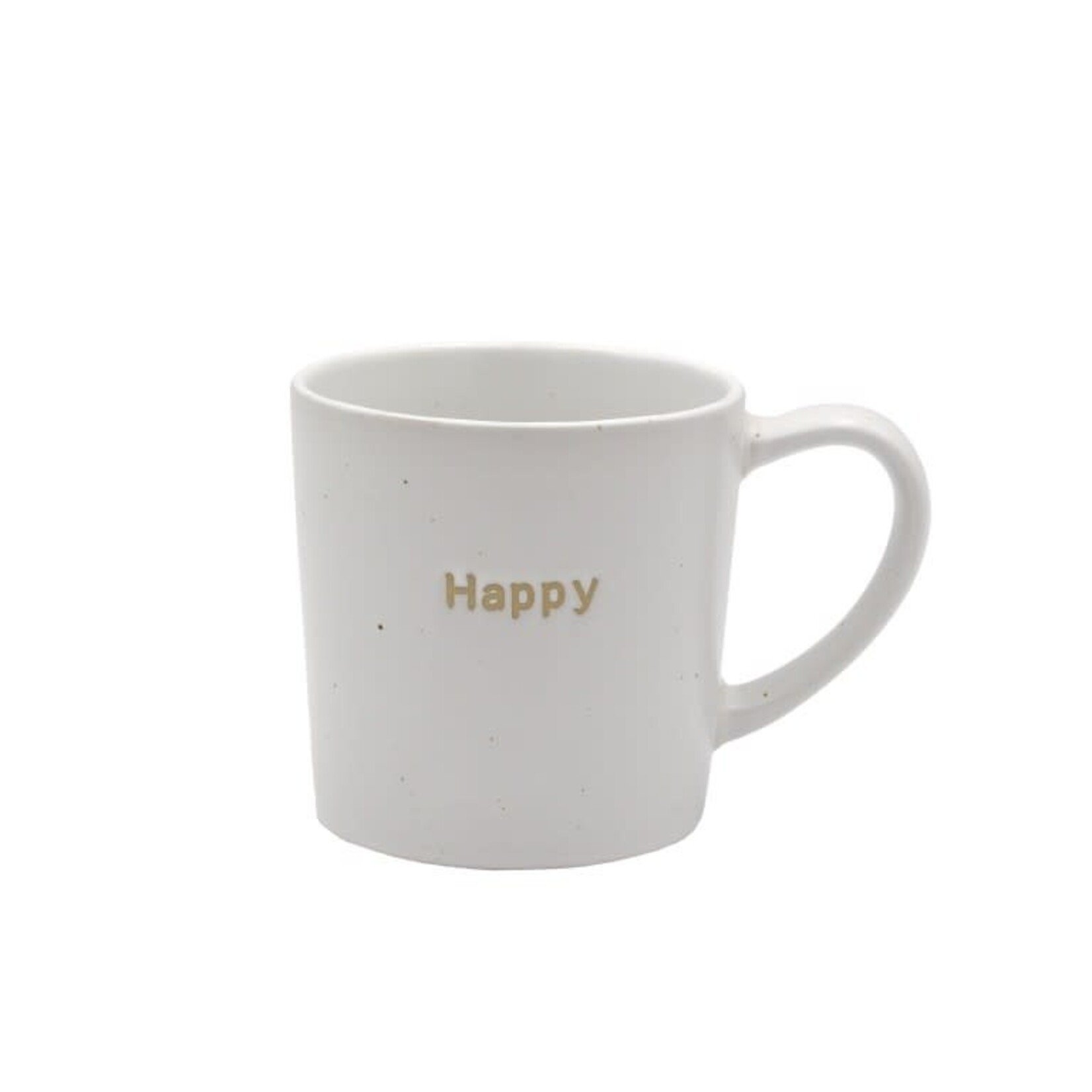 Mok MORRIS "Happy" - Keramiek - Wit - 9,2 x 9 x 9 cm