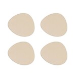 Onderzetters CHELSEY - Keramiek - Naturel - Set van 4