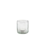 Theelichthouder TIM - Glas - Transparant - (S) 8 x 8 cm