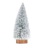Boom met sneeuw - Groen/Wit - 22cm