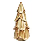 Kerstboom - Keramiek - Beige - (S) Ø8 x 18cm