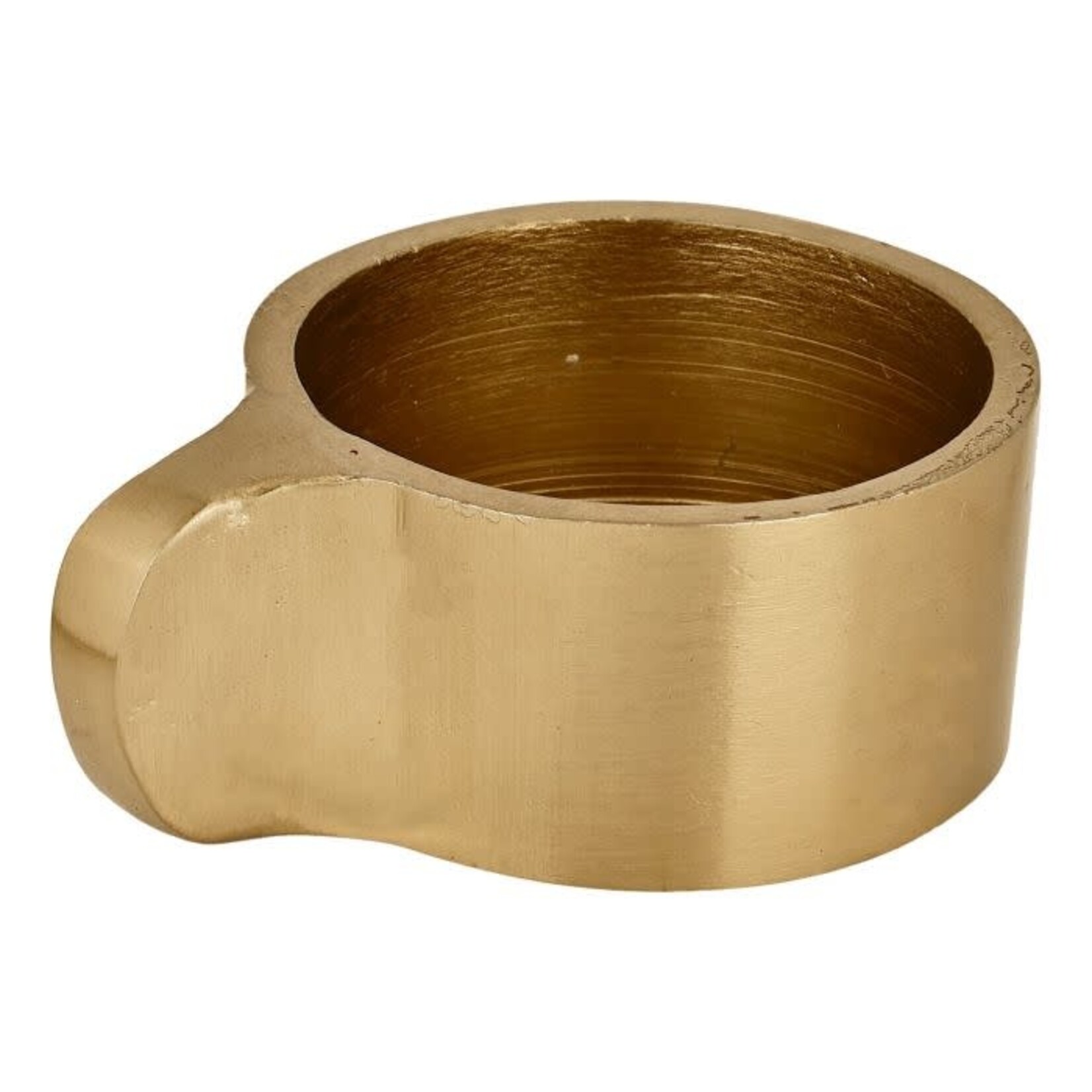 Theelichthouder JELLICOE - Aluminium - Goud  - 6 x 4,8 x 2,5cm