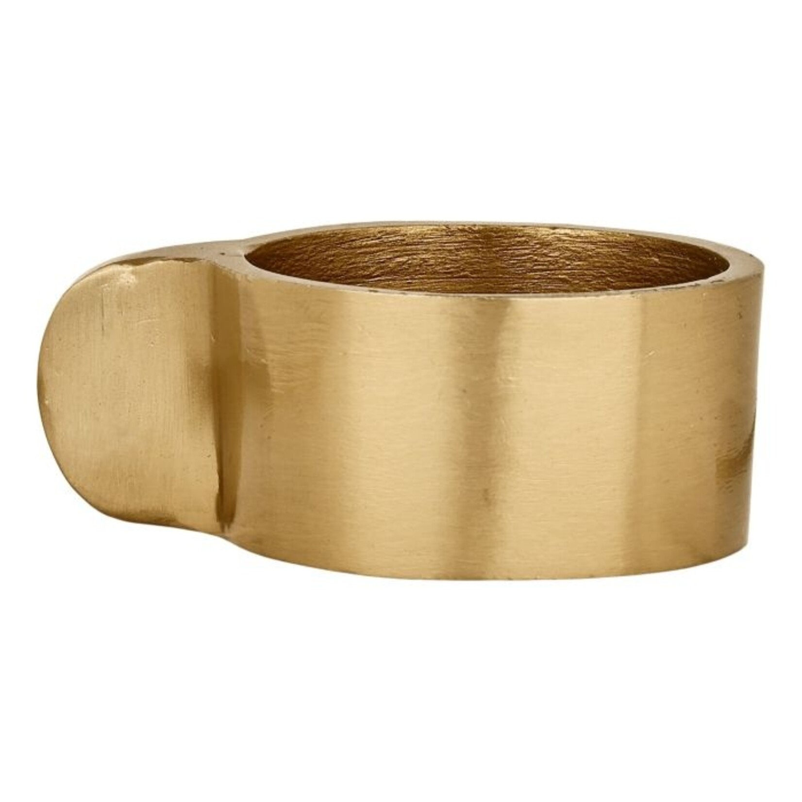 Theelichthouder JELLICOE - Aluminium - Goud  - 6 x 4,8 x 2,5cm