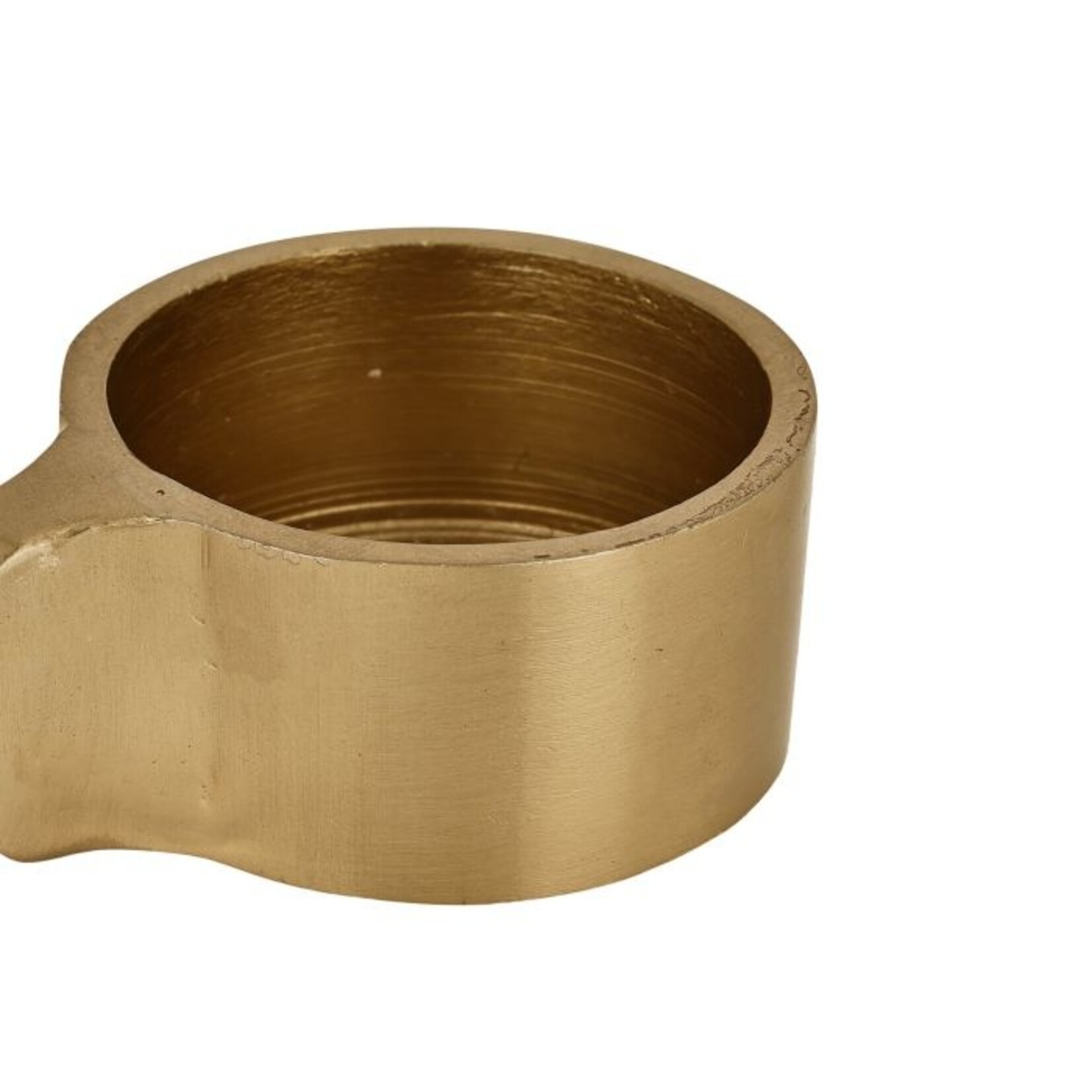 Theelichthouder JELLICOE - Aluminium - Goud  - 6 x 4,8 x 2,5cm