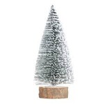 Boom met sneeuw - Groen/Wit - 18cm